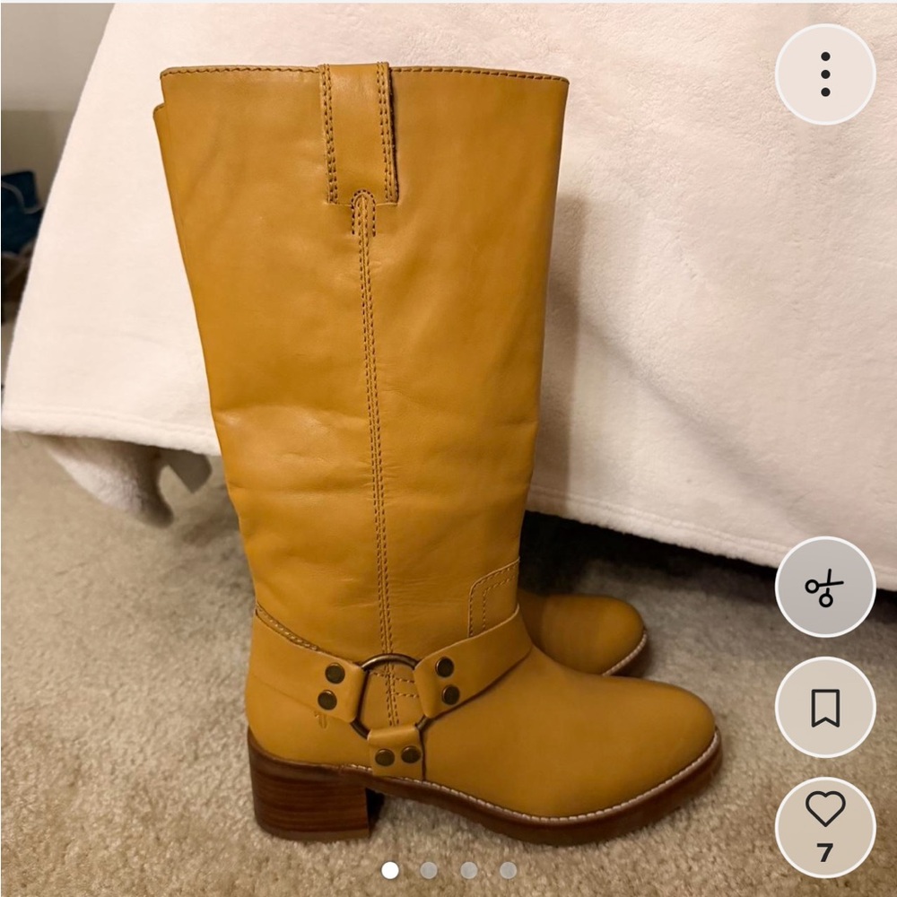 Frye Women's Mustard Heeled Boots